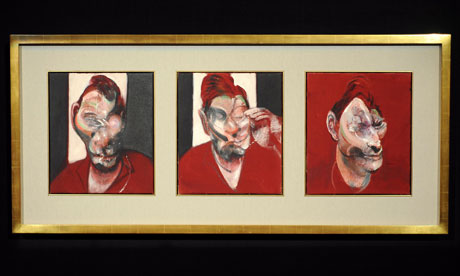 Three Studies for a Portrait of Lucian Freud by Francis Bacon